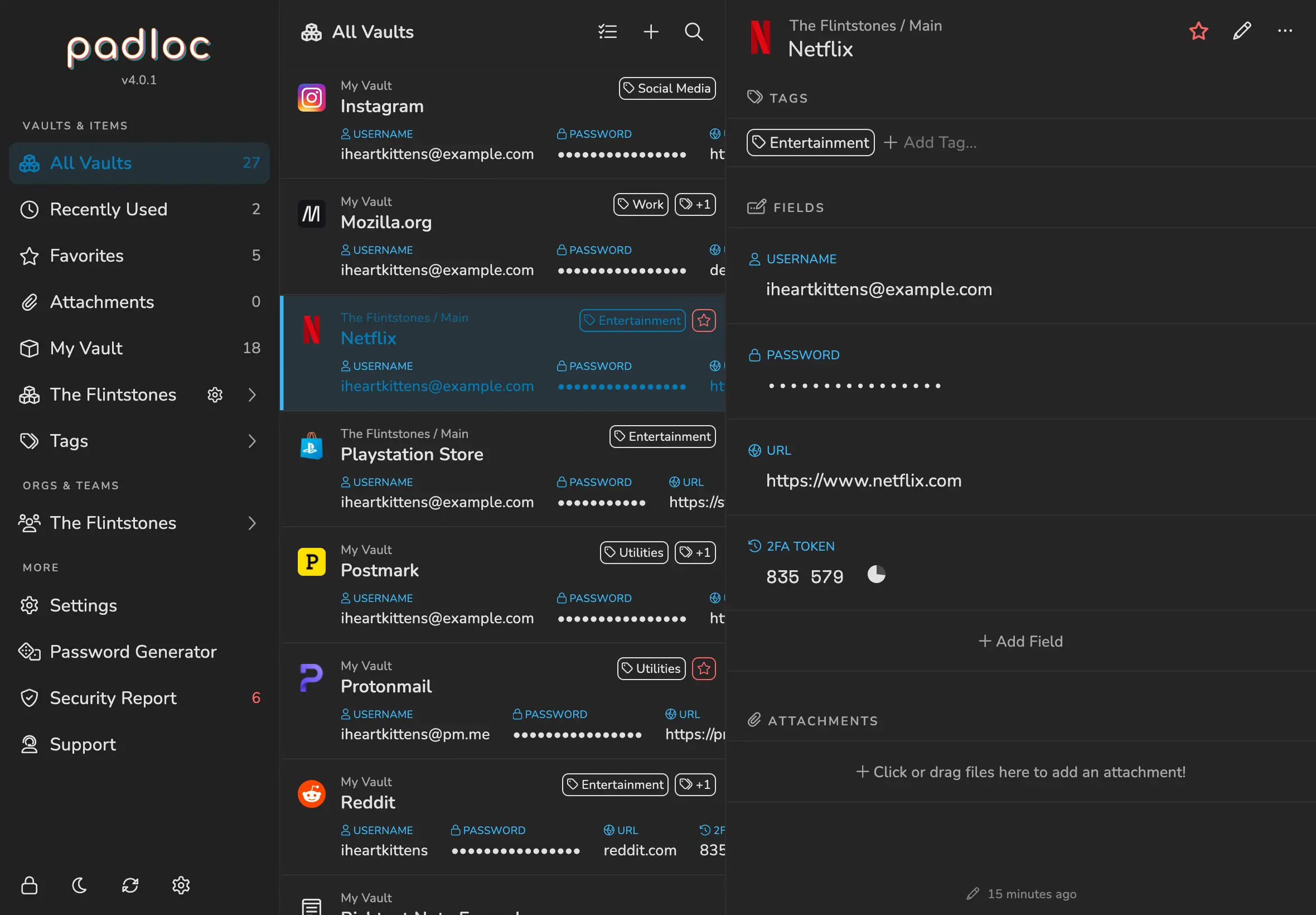 Screenshot showing off the new dark theme